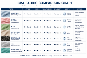 Bra Fabric Comparison Chart