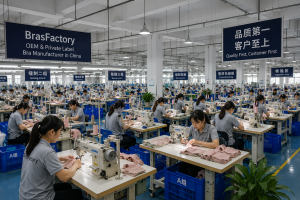 Modern bra factory in China providing OEM and private label lingerie manufacturing.