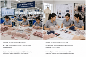 OEM bra manufacturing services in China for custom lingerie production.