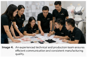Experienced OEM bra manufacturing team supporting international lingerie brands.